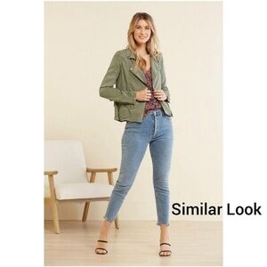 7 For All Mankind Women's Green Jacket size small